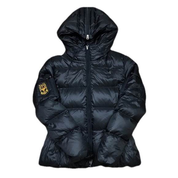 Ralph Lauren Jackets \u0026 Coats | Vtg Rugby by Ralph Lauren Black Down Puffer Jacket R.L.F.C Womens Size Small | Color: Black | Size: S | Tito_Playa10's